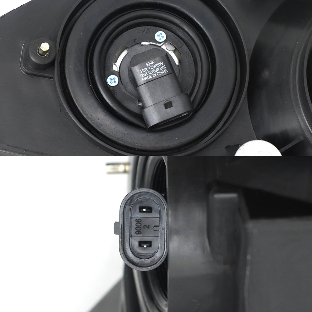 Assemblage de phares noirs compatible avec International ProStar 2008-2016