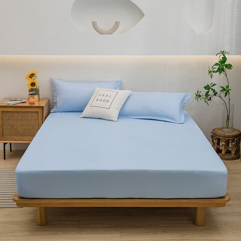 Ensemble de draps et de lit d'oreiller en couleur solide