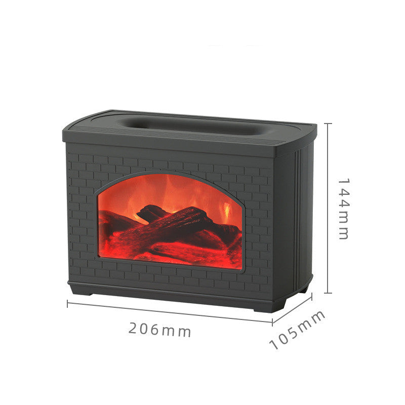 Humidificateur à effet lumineux de flamme simulé pour usage domestique