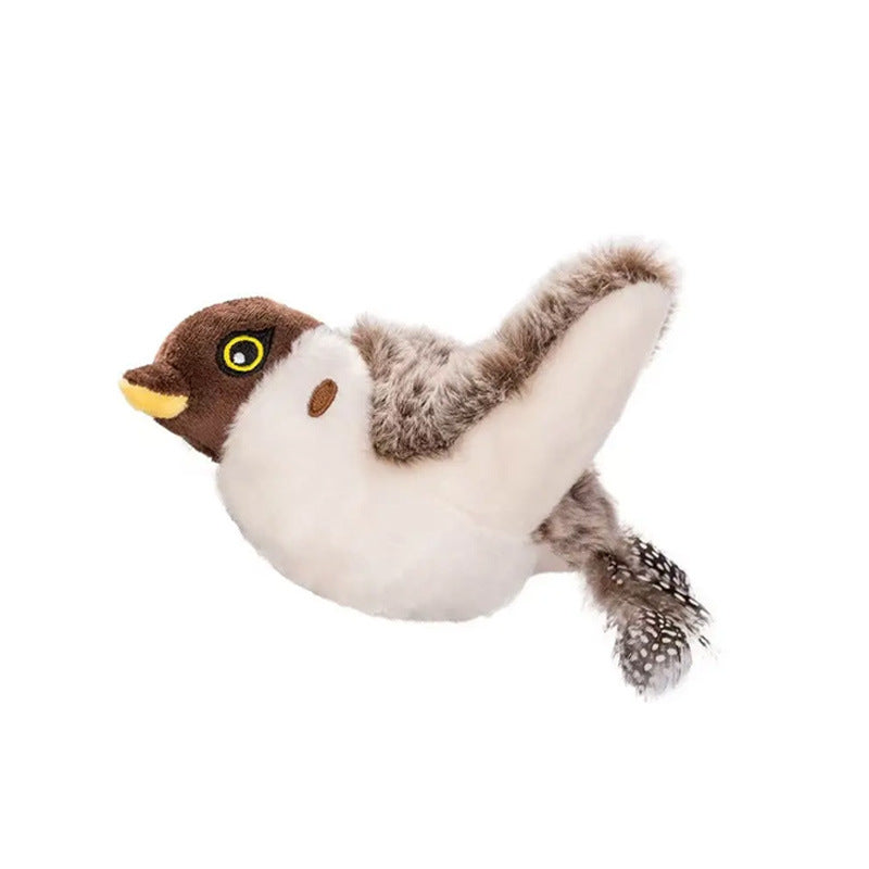 Chat Shaking Bird Simulation Bird Jouet de chat Self-Hi Soulagent Stuffy Électric Sound Sparrow A