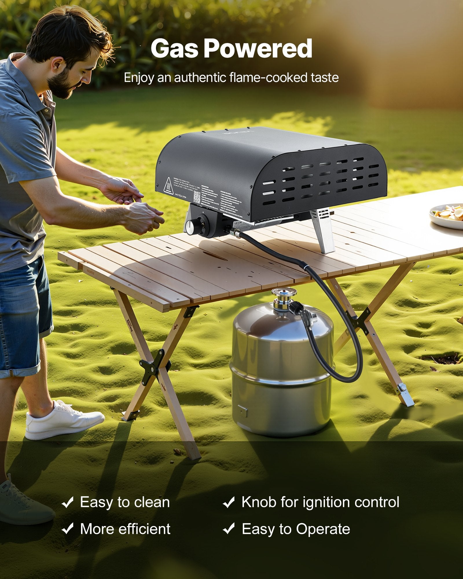 Spray de fer de four à gaz portatif pour le camping