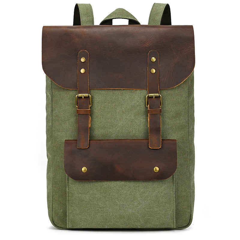 Sac à dos en cuir de grande capacité