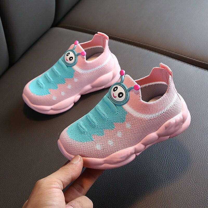Boys and Girls Mesh Breathable Sport Soft Sole Shoes
