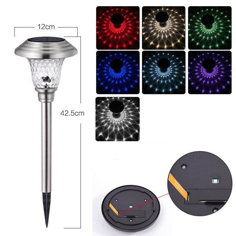 Lumière solaire extérieure de pelouse