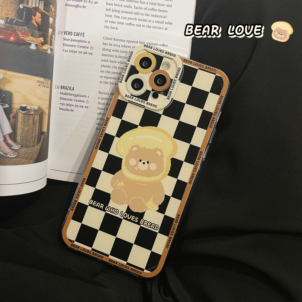 Cas de téléphone en silicone imprimé de dessin animé créatif