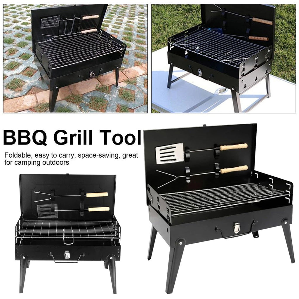 Portable pliant Charcoal barbecue Barbecue Camping Grill Voyage Picnic Outdoor UK