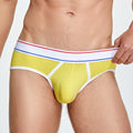 Triangle d'automne homme Couleur solide Coton Basse taille Sous-vêtements jeunes
