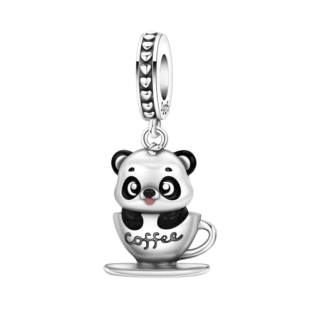 Bamboo mignon Panda bricolage perles de cuivre pendentif accessoires