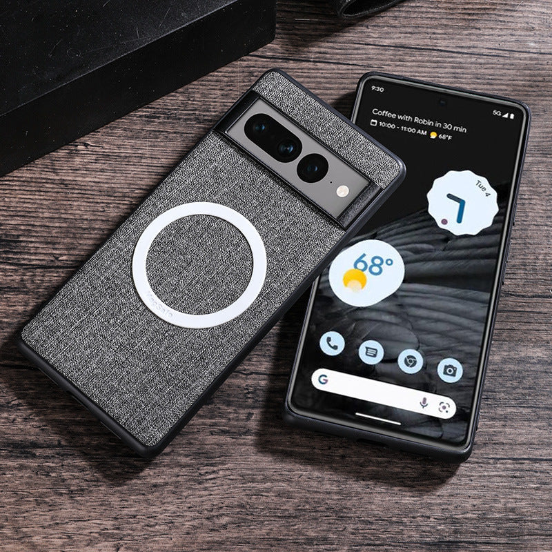 Applicable à l'étui Google Leather Phone Case PIXEL Série Protection tout compris C