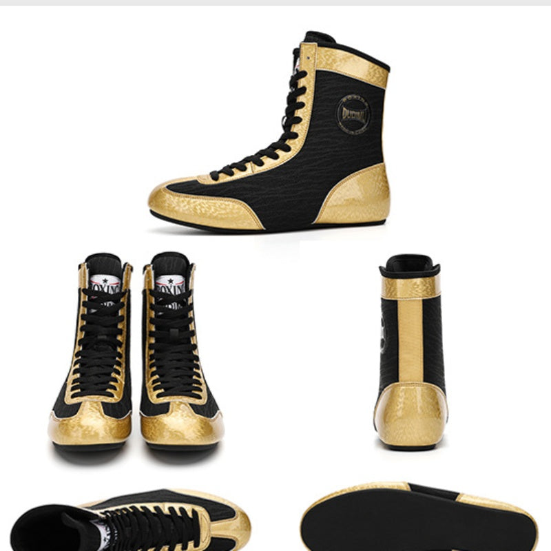 Chaussure de boxe professionnelle Homme Chaussures de lutte professionnelle Entraînement intérieur