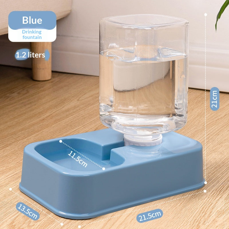 Cat Dog Bowl Food and Water Dispenser Automatic Dual-bowl Fooding Pet Supplies