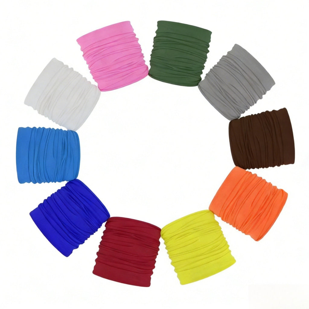 Ensemble de casques multifonctionnels - 10 pièces en différentes couleurs pour une utilisation quotidienne polyvalente - M