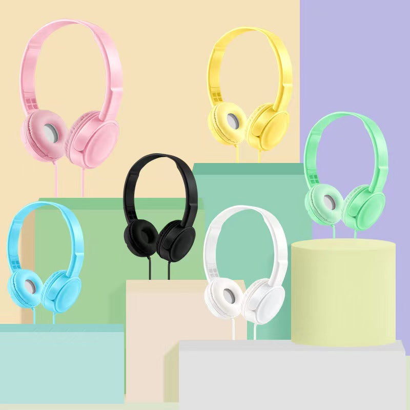 Casque filaire à tête en Macaron avec microphone