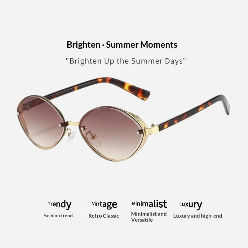 Lunettes de soleil tendance Retro Metal