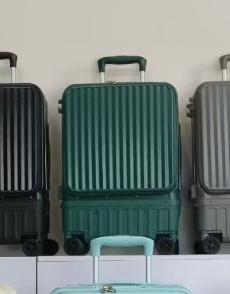 Multifonctionnel ouverture latérale Valise haute capacité avec séparation humide à sec et un Aluminu