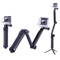 Compatible with GoPro DJI ACTION and Insta360 3-in-1 Foldable Selfie Stick