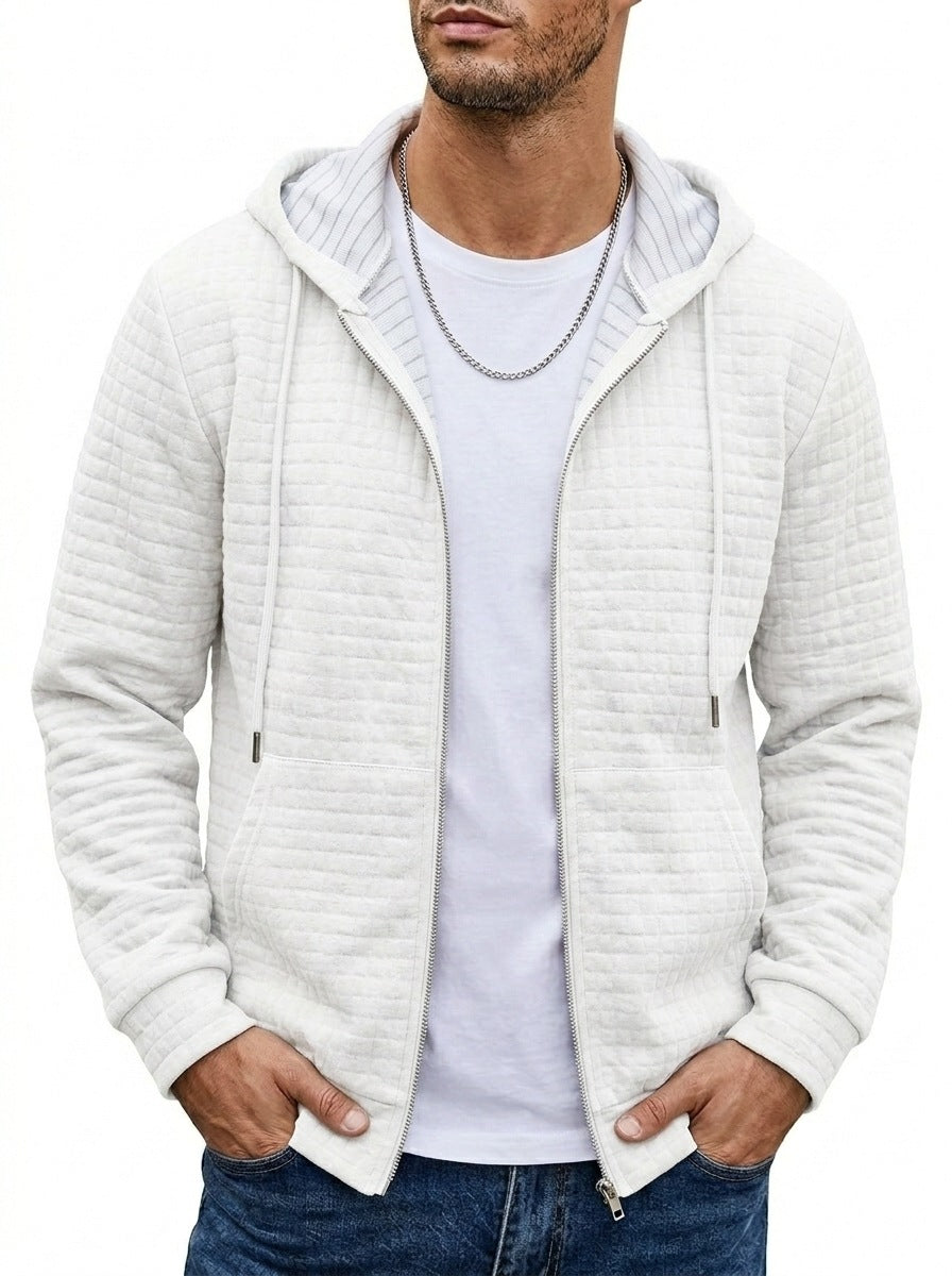 Veste de sweat à manches longues à capuche à capuche pour hommes