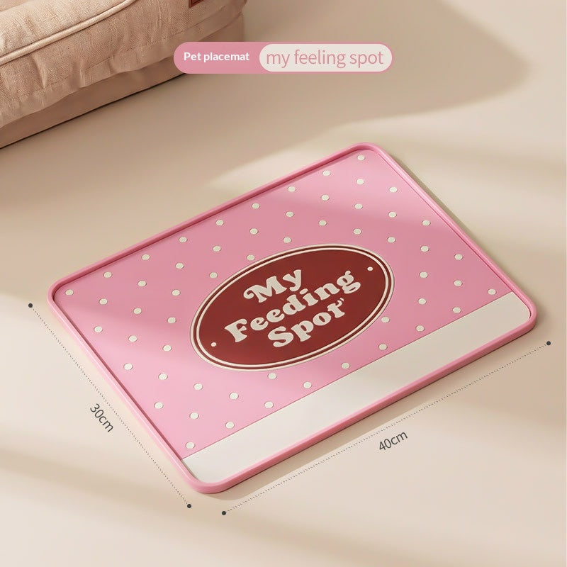 Pet Placemat Silicone Mat Non-dérapant Imperméable résistant aux taches