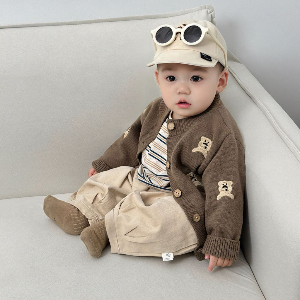 Autumn Mode tricoté Cardigan mignon enfant manteau