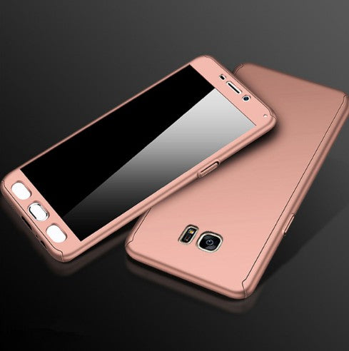 Pour Galaxy J5 Couverture de boîtier 360 J3 J5 J7 Pro J2 J5 J7 Prime Couverture de téléphone 360 PC avec Tem