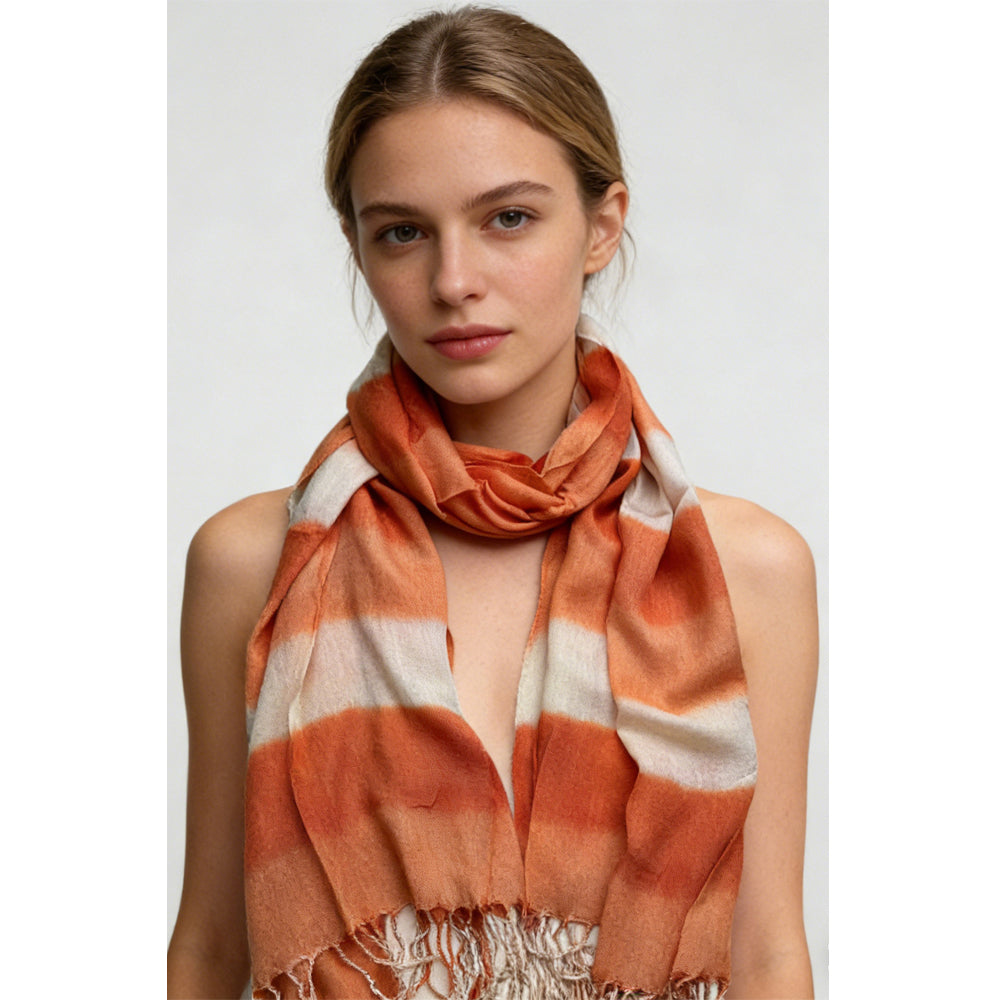 2pcs Coral Toned Abstract