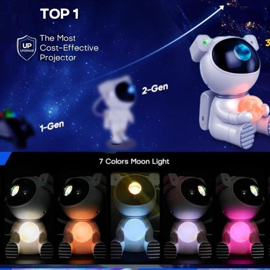 Lampe de projection du ciel étoilé d'astronaute Lumières du Nord
