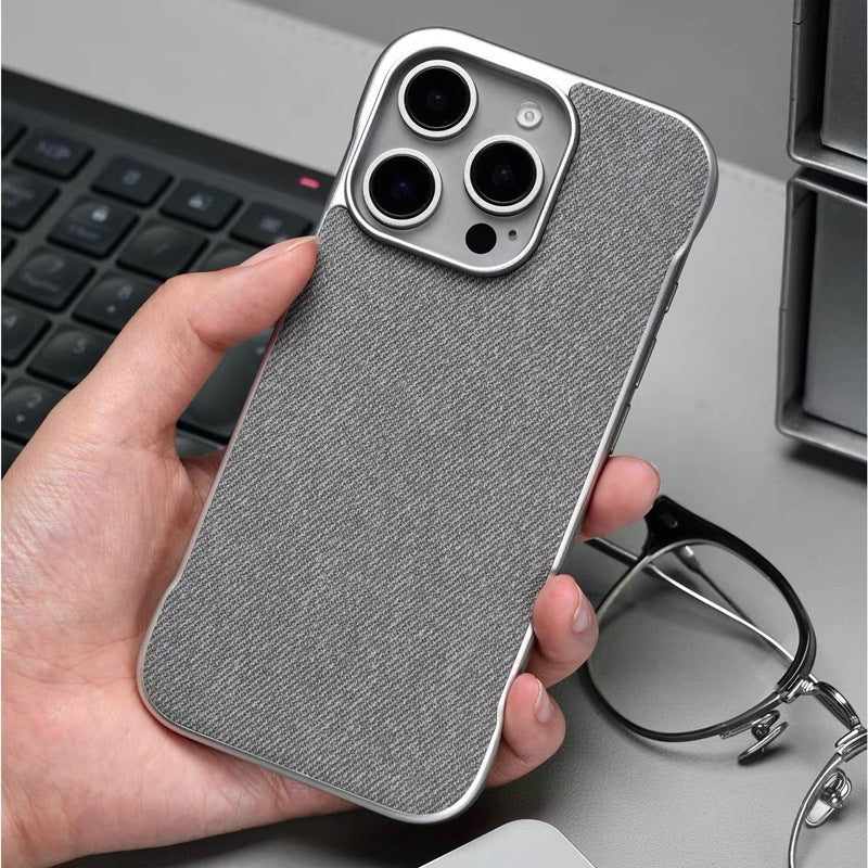Modèle en cuir de chanvre sans boîtier de téléphone à la frontière
