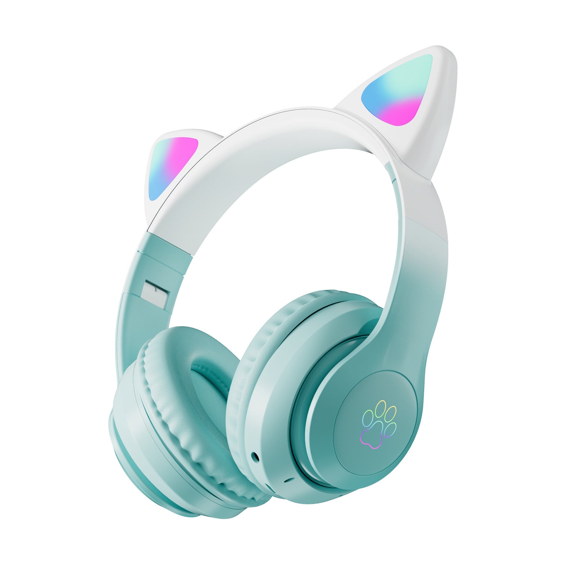 Écouteurs Bluetooth sans fil pliables couleur dégradé
