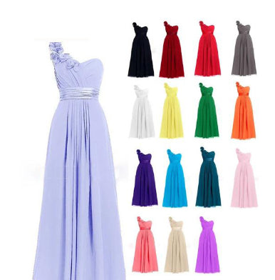 Robe longue sans manches à col incliné multicolore pour femmes