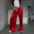 Casual Street-style Lace-up Pantalons à trois rayures