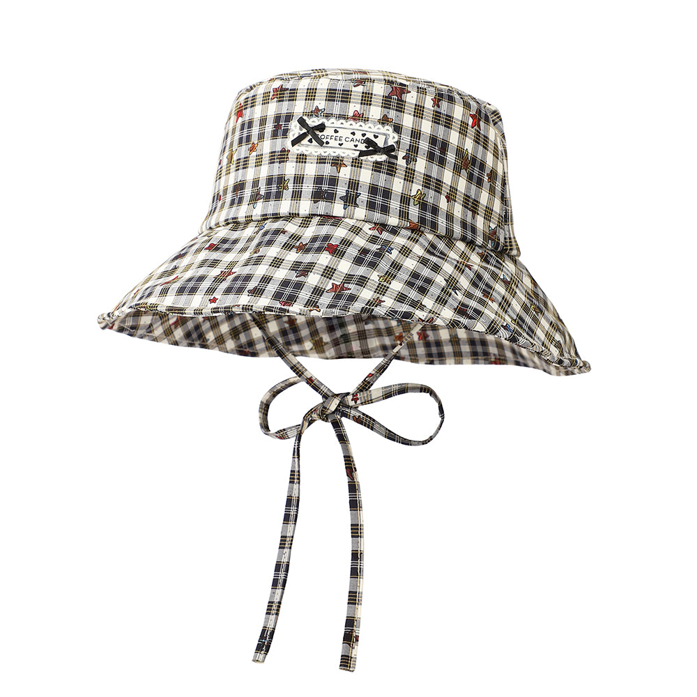Caricature décorée à la cravate pour femmes Full-print Chapeau à corde rayée pour Ou