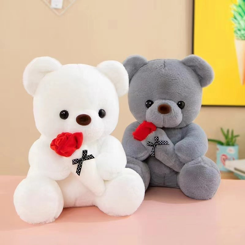 Mignon Rose Petit ours Poupée Huggy Bear Poupée Jouet en peluche pour femmes