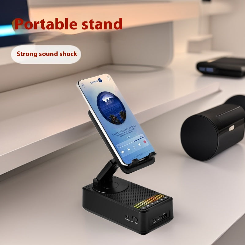 Multifonctionnel Mobile Mobile Bracket Audio avec Power Bank