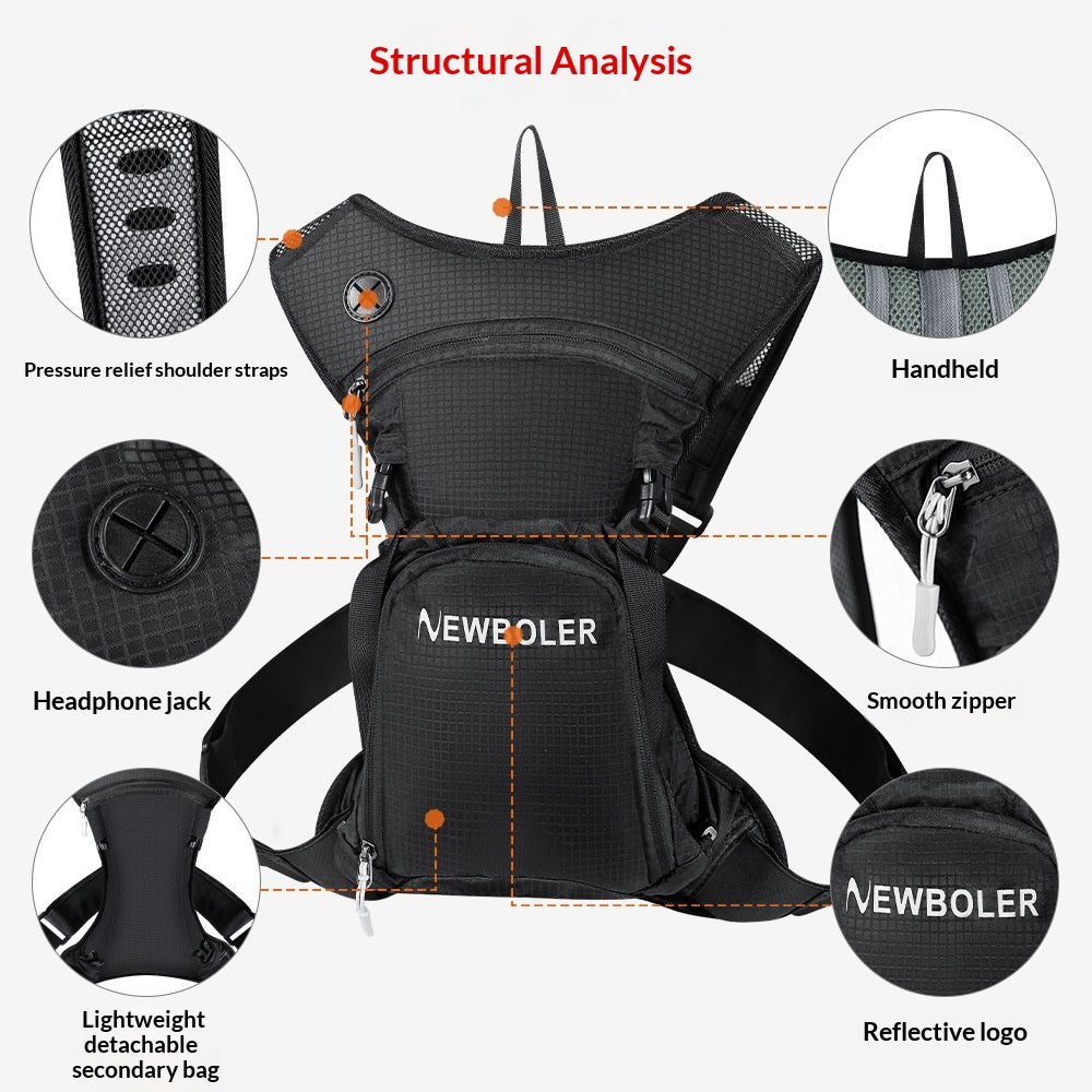 Sac à dos de moto à double épaule