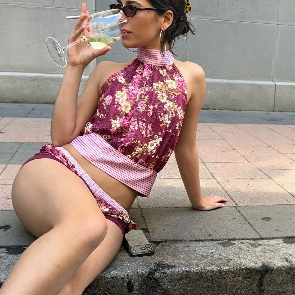 Sexy Beach Vacation imprimé robe pour les femmes