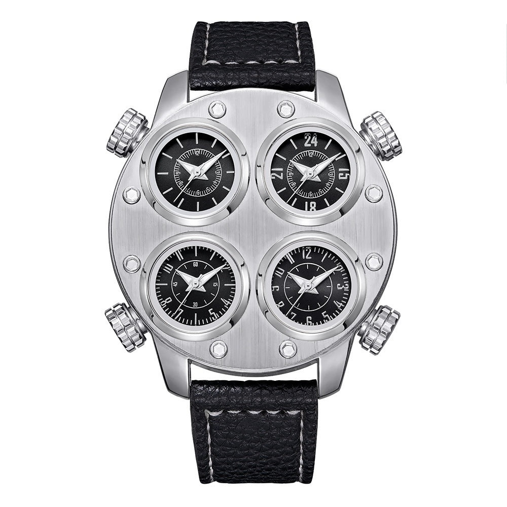 Montre Quartz grand cadran pour hommes
