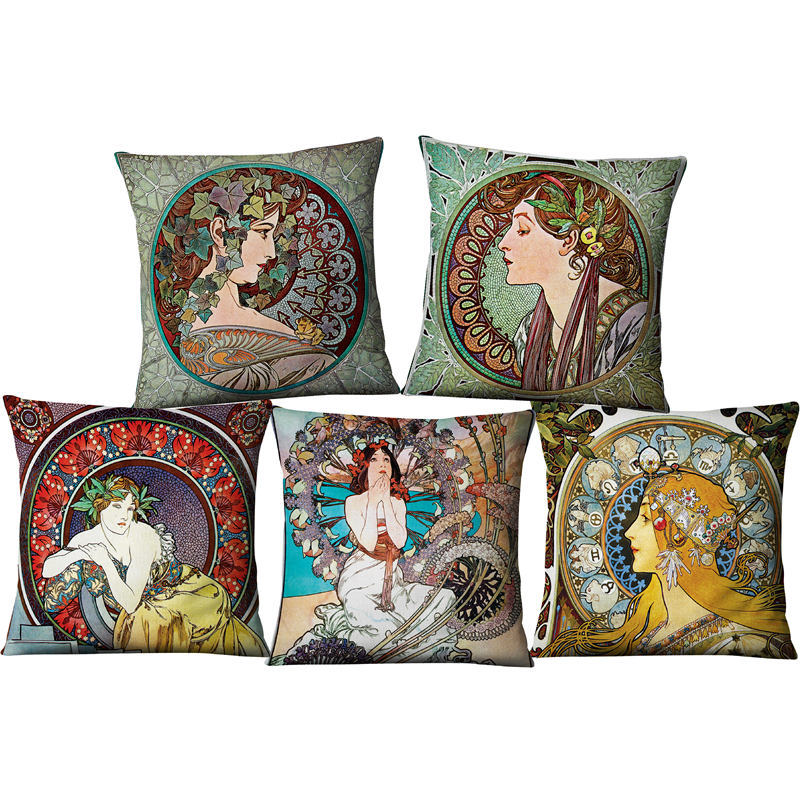 Couverture coussin oreiller en lin