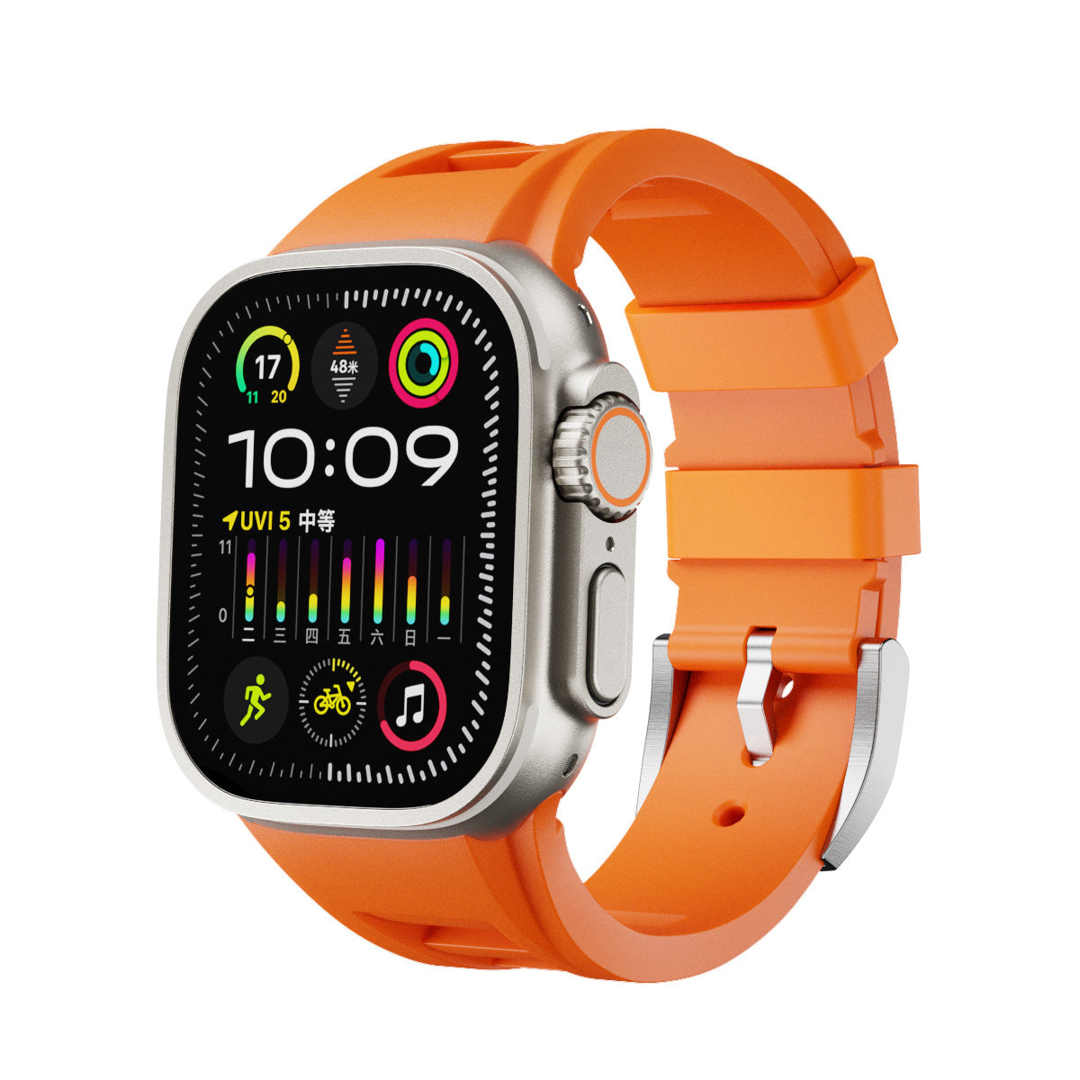Montre Bracelet en silicone liquide S9 épingle boucle ultra pliante