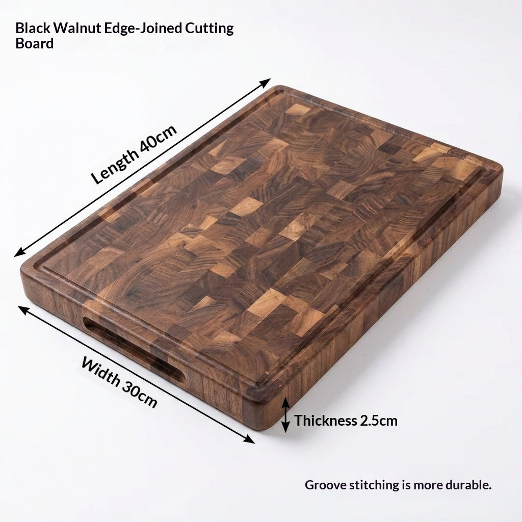Solid black walnut cutting board