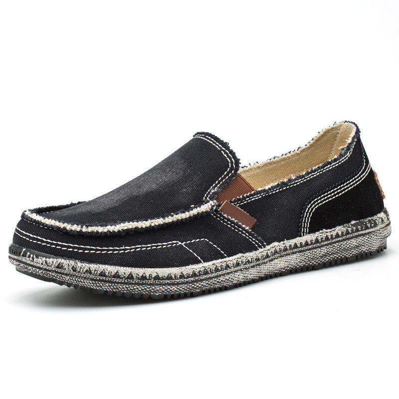 Hommes Casual Toile Loafer Chaussures Lavable à la mode Denim