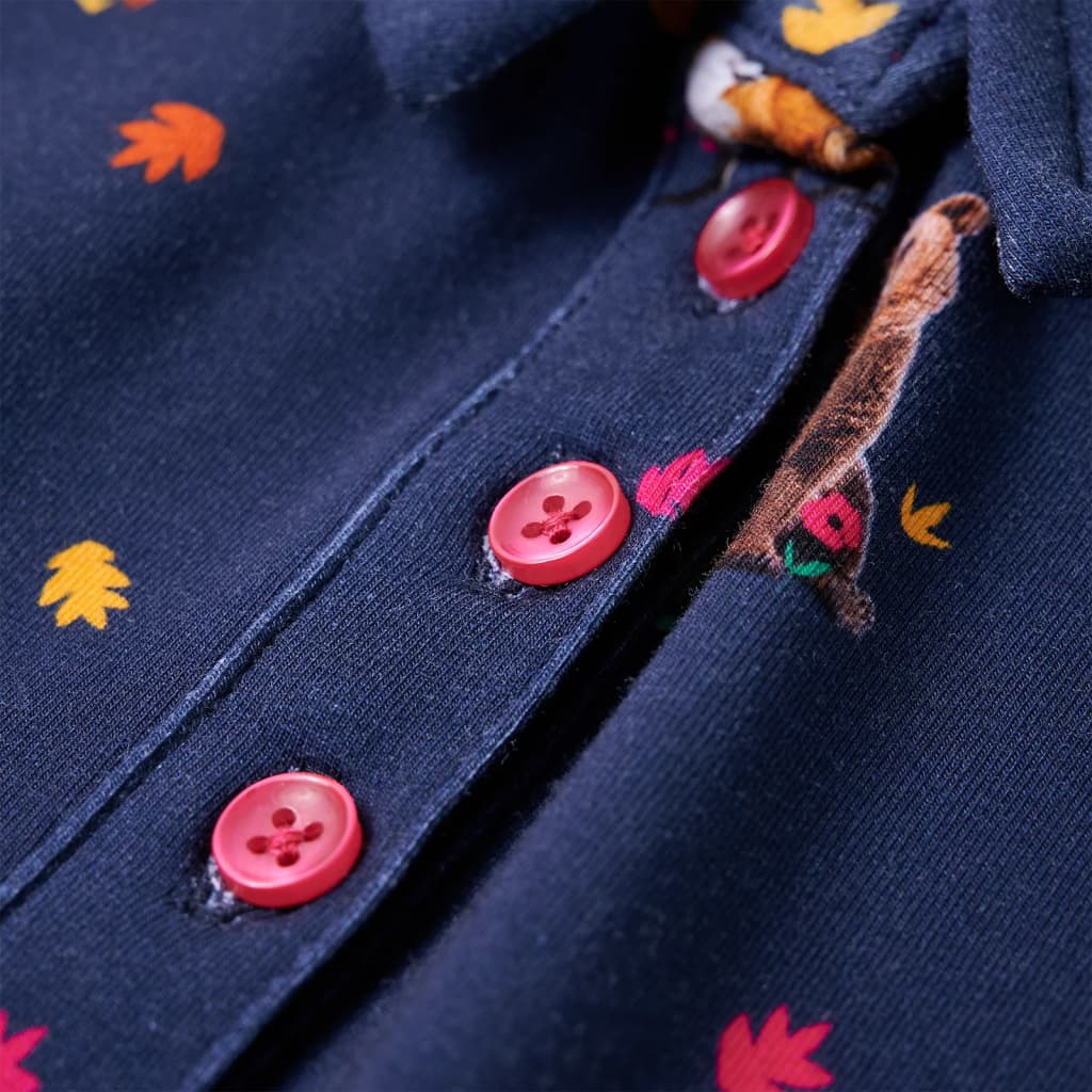 Robe pour enfants à manches longues et cordon de serrage