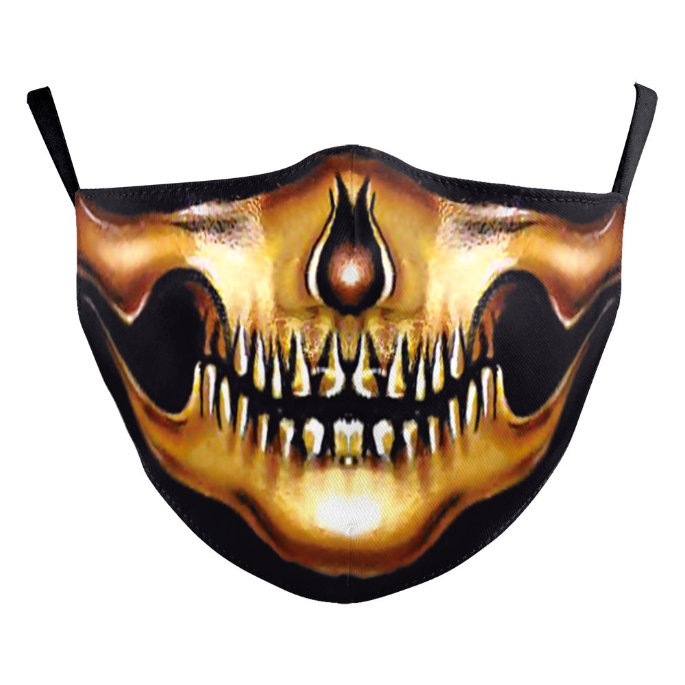 Masque de poussière Halloween Clown drôle Horreur créatif double couche