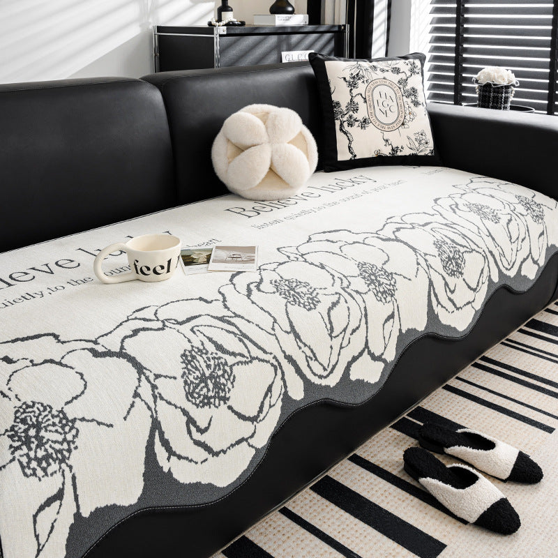Coussin de canapé d'été irrégulier avec un tissu léger et luxueux