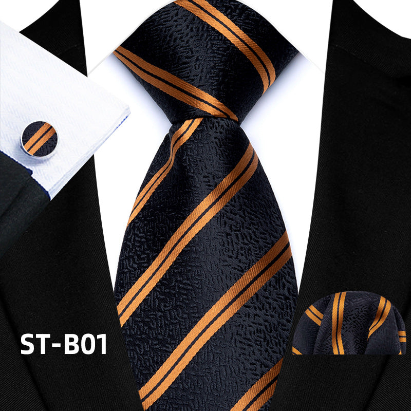 Business Hommes Tie formelle Set En stock Accessoires mode