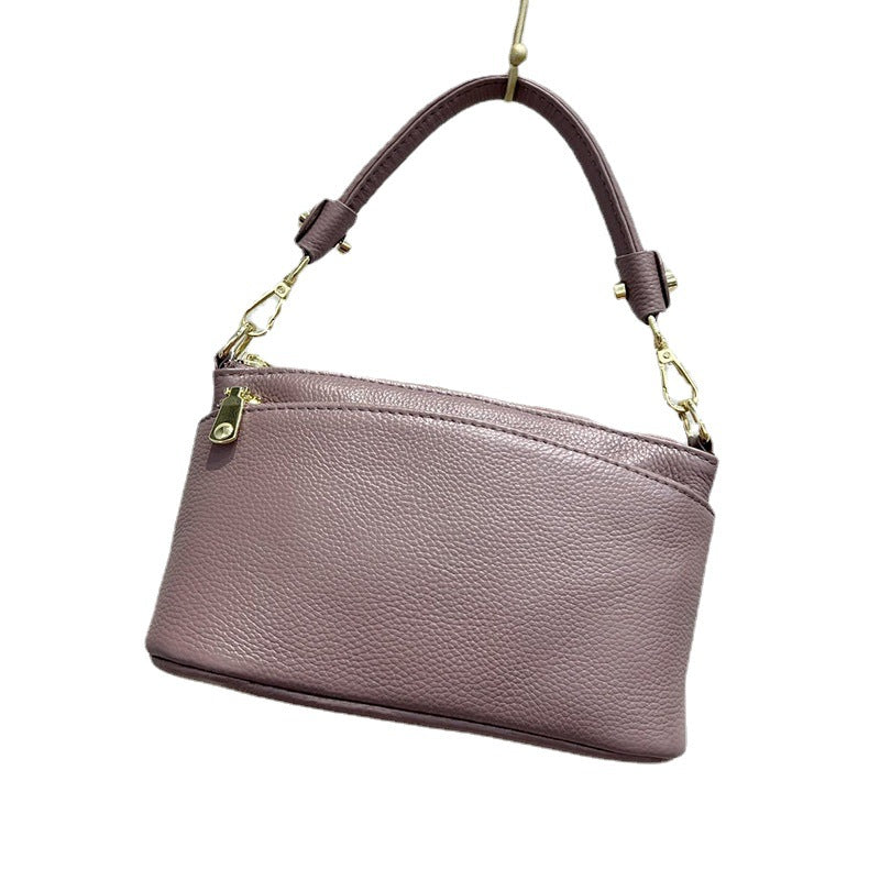 Sac à main pour femmes Sac à épaule en cuir plein grain
