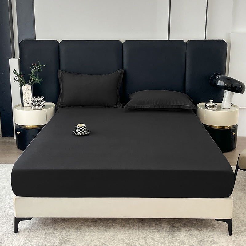 Ensemble de draps et de lit d'oreiller en couleur solide