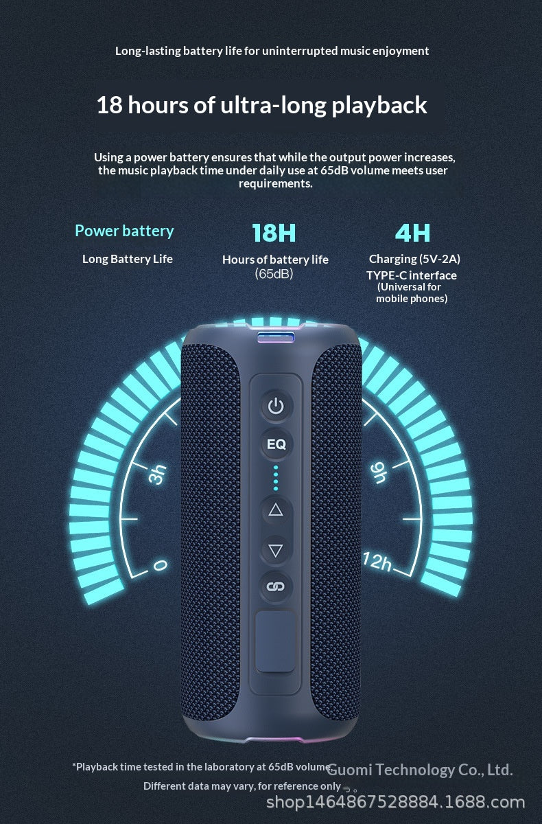 Plein air maison lumières colorées Haut-parleur Bluetooth