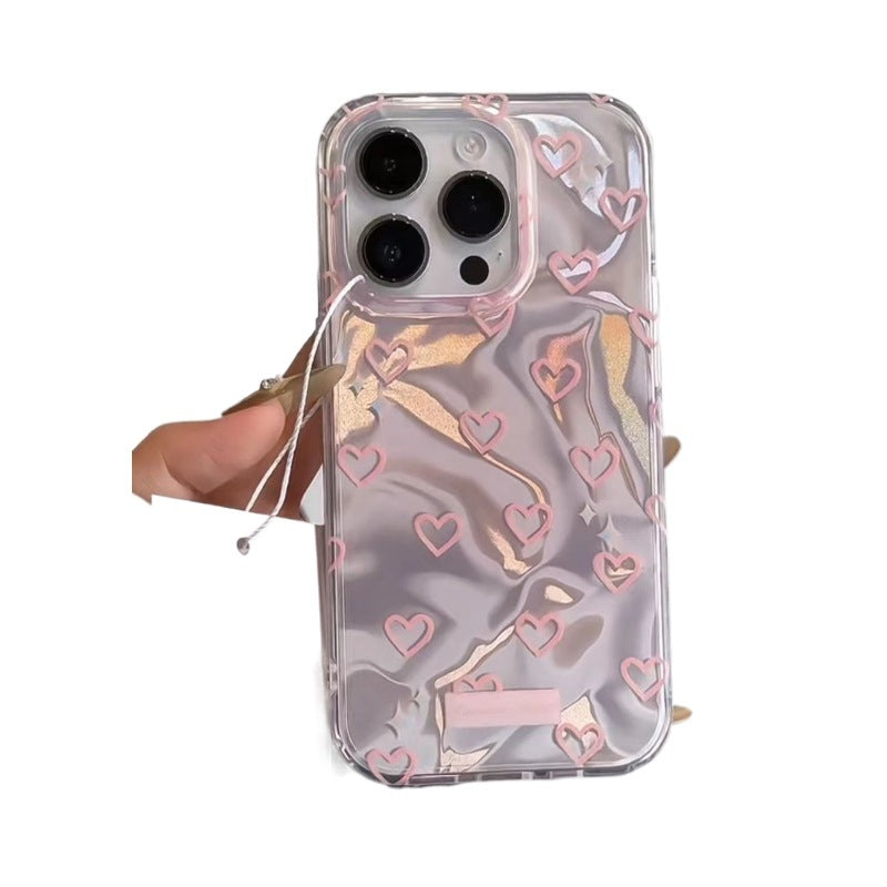 Eau Ripple amour téléphone cas grand trou
