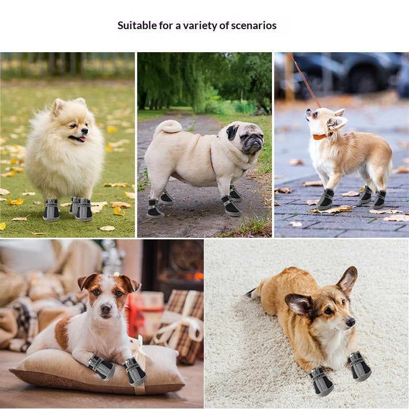 Bottes de pluie antidérapantes imperméables pour chiens de compagnie