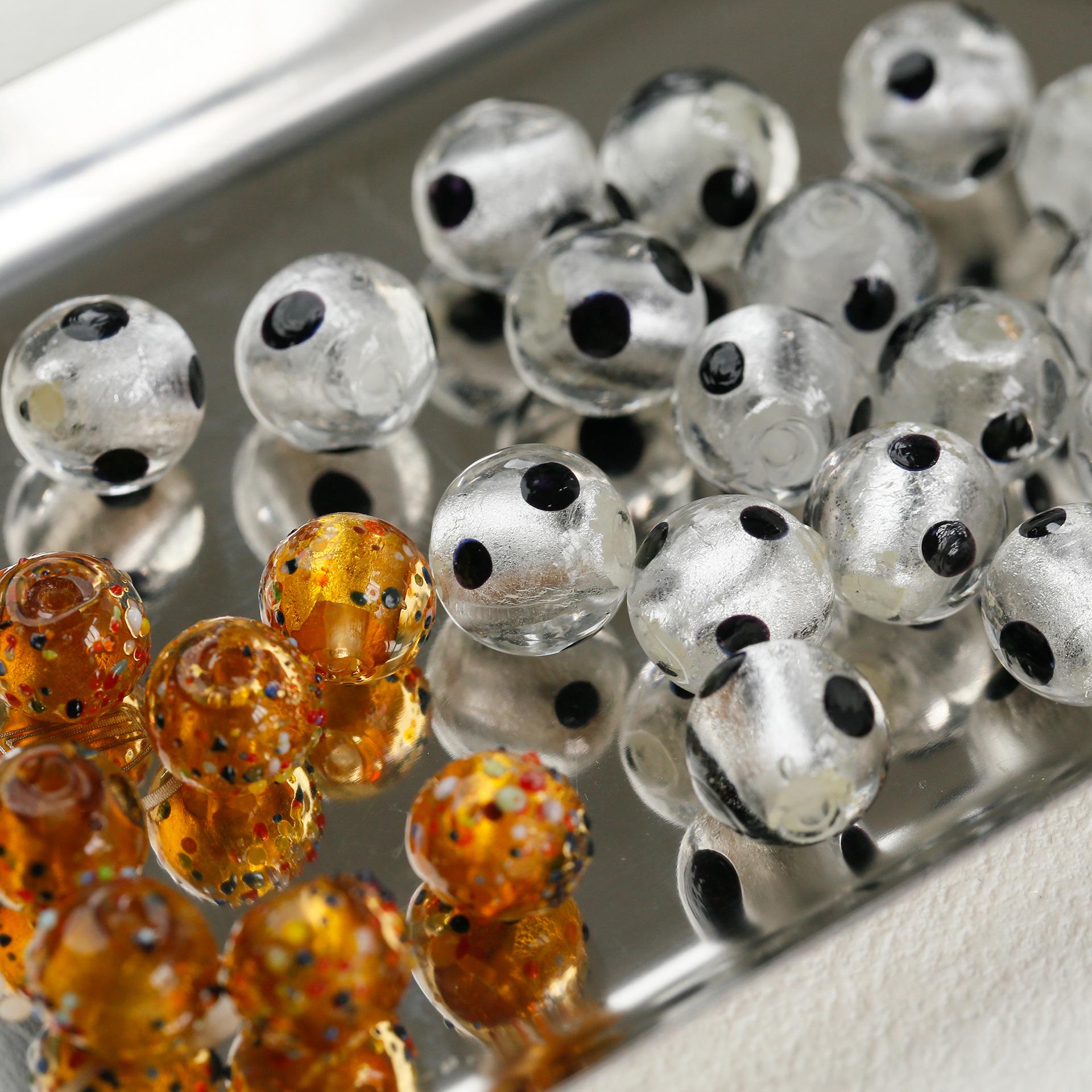Perles en verre Perles molles Bricolage à la main Bracelet perles Accessoires de bijoux